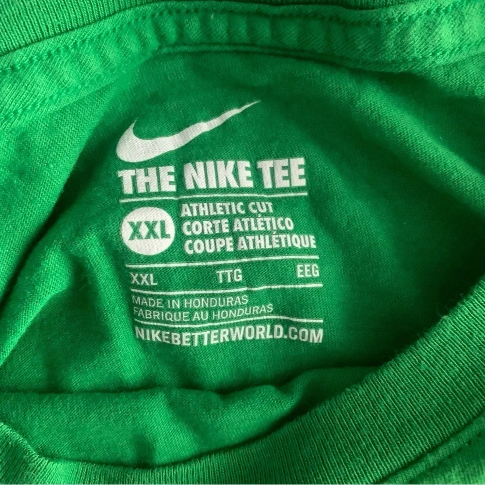 (2) Nike Oregon Ducks Basketball PE Athletic Cut Fit T Shirts XXL Green Boxy Fit